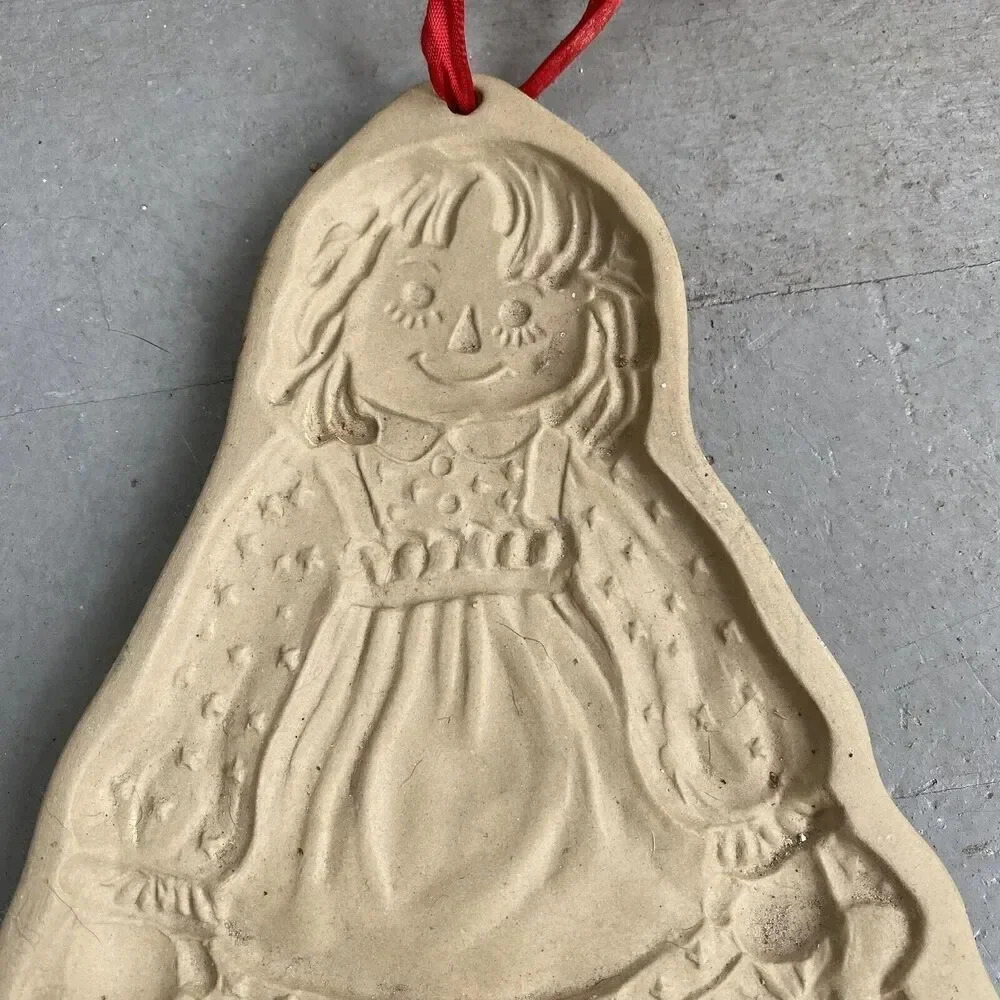 VTG Brown Bag Cookie Art Mold 1984-5 Heart Doves Wedding Birds Ann Gingerbread - Picture 6 of 12
